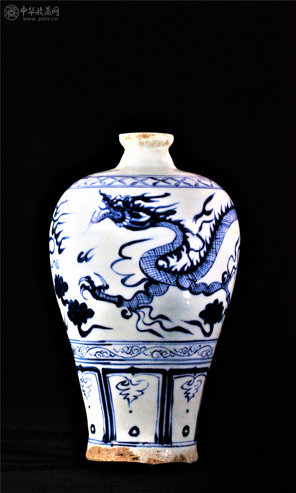 (元) 青花龍紋梅瓶